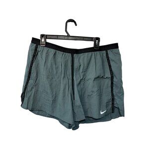 Nike Running Division Lightweight Active Shorts Teal Black Trim Reflective Detai